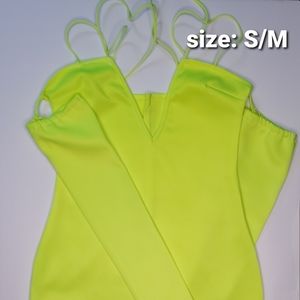 Custom Designed Neon Green Dress